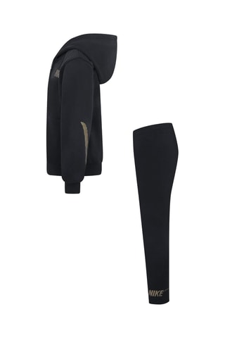 Sweat à capuche et legging - Noir et marron