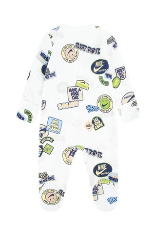 Grenouillère Aop Footed Coverall - Blanc et vert