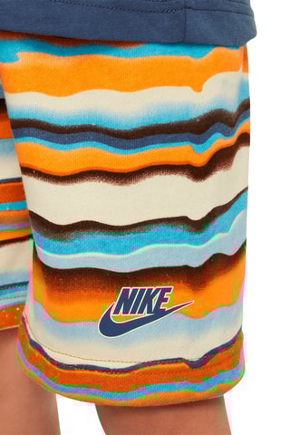 Tshirt et short - Blanc, bleu et orange