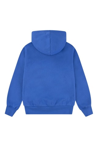 Sweat polaire à capuche - Blanc et bleu