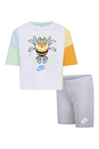 Tshirt et cycliste - Blanc et gris