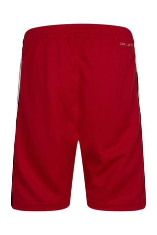 Short de basketball - Blanc, noir et rouge
