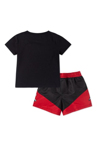 Tshirt et short Jumpman Stacked Play - Noir et rouge