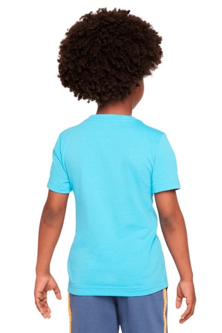 T-shirt - Nike - Blanc, bleu et orange