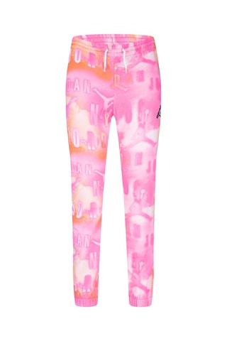 Pantalon tie and dye - Blanc, rose, orange, noir et beige