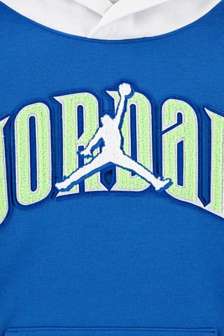 Sweat à capuche - Blanc, noir, bleu et vert