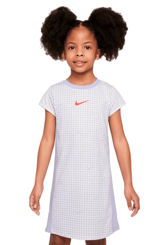 Robe  Tshirt - Blanc, violet et rose