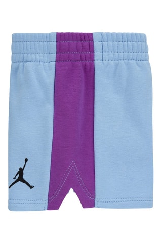 Tshirt et short - Blanc, bleu et violet