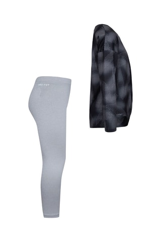 Tshirt et legging - Blanc, noir et gris