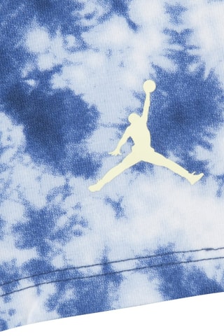 Tshirt et short de cyclisme tie and dye Cloud - Blanc et bleu