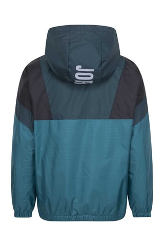 Coupe-vent à capuche - Jordan - Noir et bleu