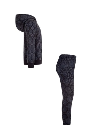 Sweat et legging - Blanc, noir et gris