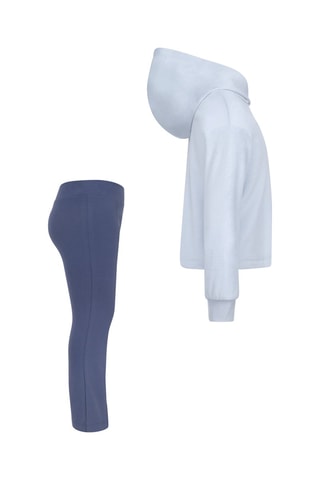 Sweat polaire et pantalon flare - Bleu