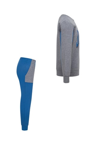 Sweat et pantalon Retro Jordan - Bleu et gris