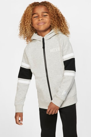 Sweat à capuche - Blanc, noir et gris