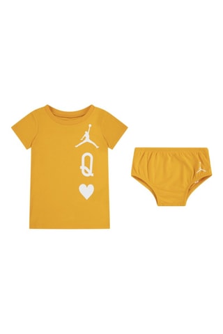 Robe et culotte - Blanc et orange