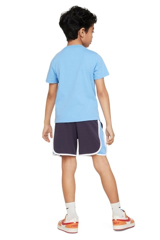 Tshirt et short - Blanc, noir, bleu et violet