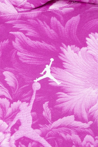 Sweat à capuche Ess Floral Aop - Jordan - Blanc et rose