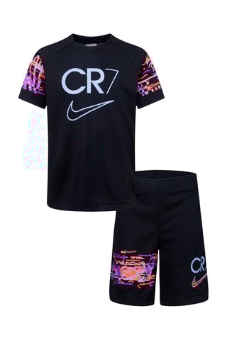 Tshirt et short - Noir, rouge, bleu et violet