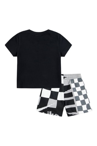 Tshirt et short - Blanc, noir et gris
