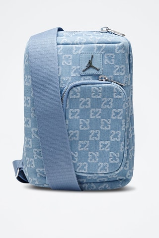 Sac bandoulière - Bleu, argenté et gris