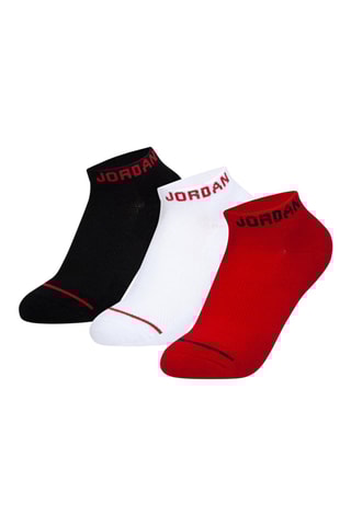 3 paires de chaussettes Jumpman - Jordan - Blanc, noir et rouge