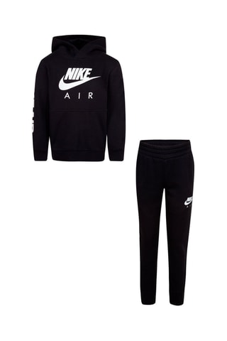 Sweat à capuche et jogging polaire - Blanc et noir