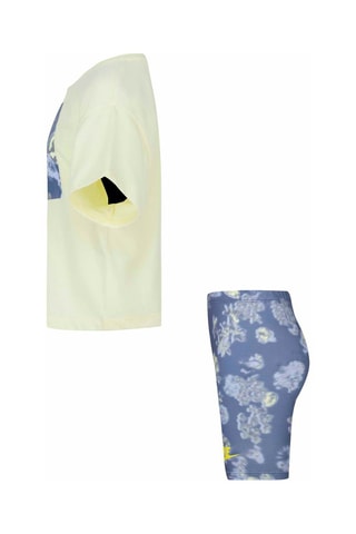 Tshirt et cycliste - Blanc et bleu