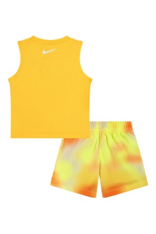 Débardeur et short tie and tie Hazy Rays - Blanc, jaune et orange