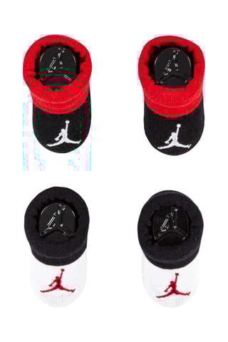 2 paires de chaussons Jumpman - Blanc, noir et rouge