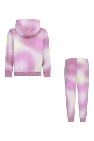 Sweat et pantalon tie and dye - Nike - Blanc et rose