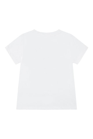 T-shirt - Blanc, orange et rose