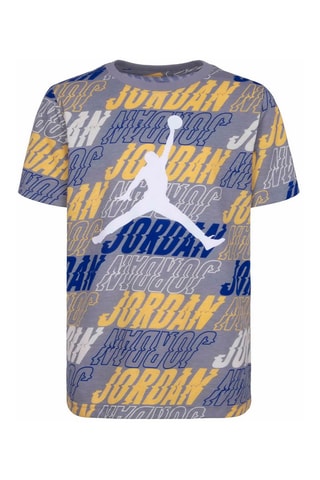 Tshirt - Blanc, bleu, jaune et gris