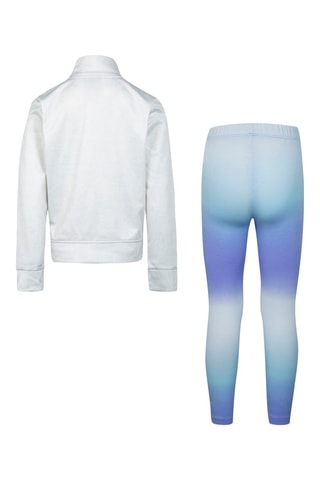 Sweat et legging dip and dye - Blanc, bleu et vert