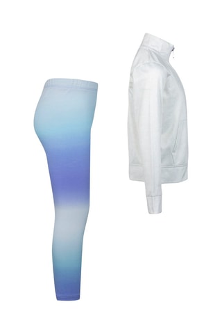 Sweat et legging dip and dye - Blanc, bleu et vert