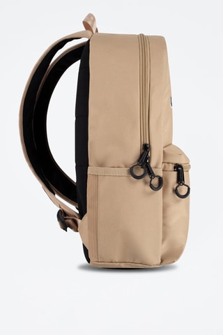 Sac à dos - Blanc, noir et beige