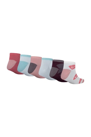 6 paires de chaussettes - Rouge, bleu, rose et gris