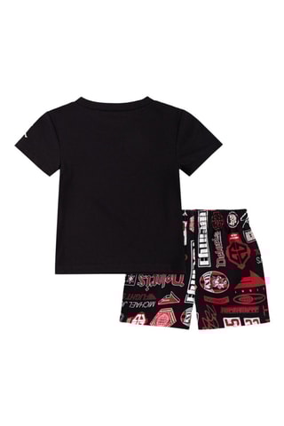 Tshirt et short Brooklyn - Noir et rouge