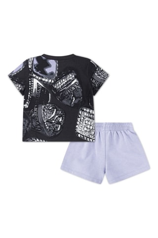 Tshirt et short Jordan Ring - Blanc, noir et bleu