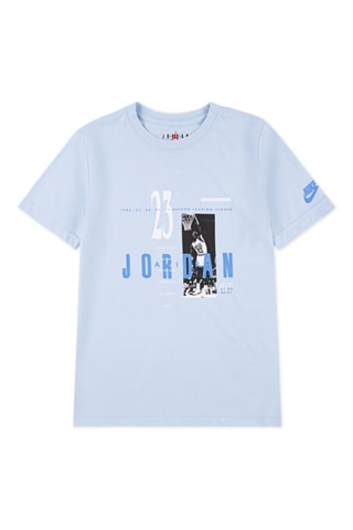 T-shirt Brand Gfx SS - Jordan - Blanc et bleu