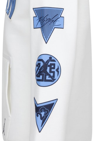 Sweat à capuche See Me Shine - Blanc et bleu