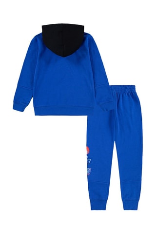 Sweat à capuche et pantalon polaire - Bleu