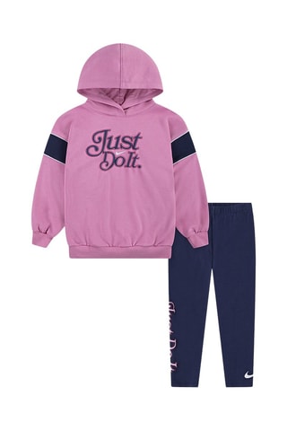 Sweat à capuche et legging - Bleu