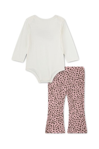 Body et pantalon - Rose