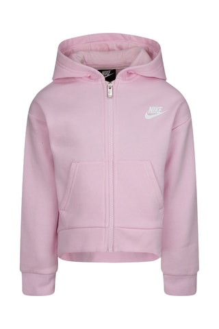 Sweat polaire à capuche - Rose