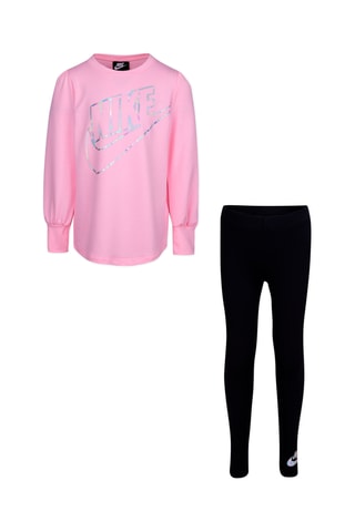 Sweat et legging - Rose et noir - Noir