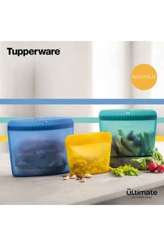 Trousse de conservation en silicone Ultimate - Bleu