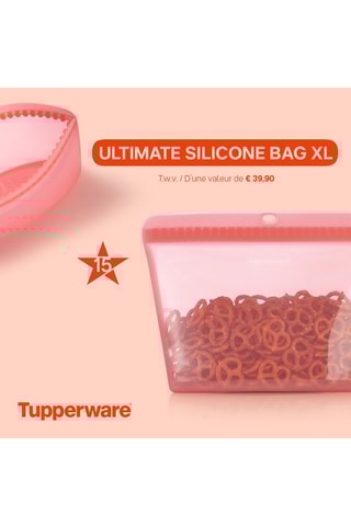 Sac de conservation en silicone Ultimate - Rouge