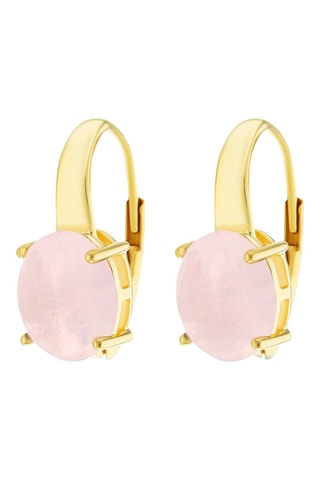 Criollas - Plata esterlina chapada en oro amarillo y cuarzo rosa