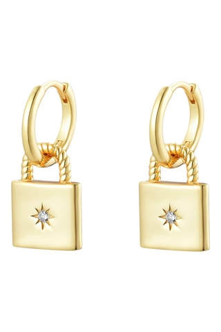 Pendientes - Plata bañada en oro fino amarillo